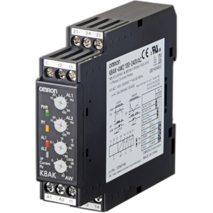 Реле измерительное OMRON DIN-рейка K8AK-AW
