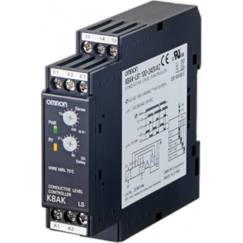 Реле контроля протечек OMRON K8AK-LS 100-240 В и 20.4-26.4 В DIN-рейка
