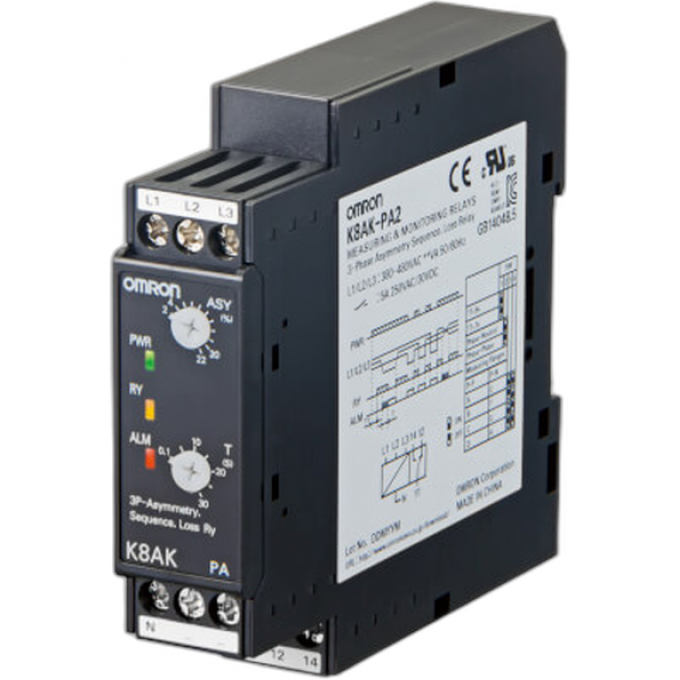 Реле измерительное OMRON 4 DIN-рейка K8AK-PA