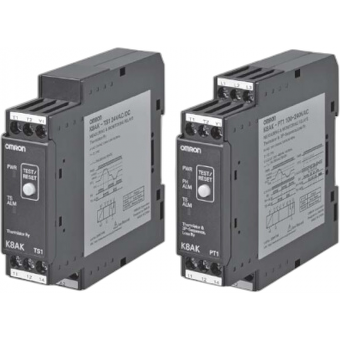 Температуроизмерительное реле OMRON 100-240 В и 20.4-26.4 В DIN-рейка K8AK-TS/PT