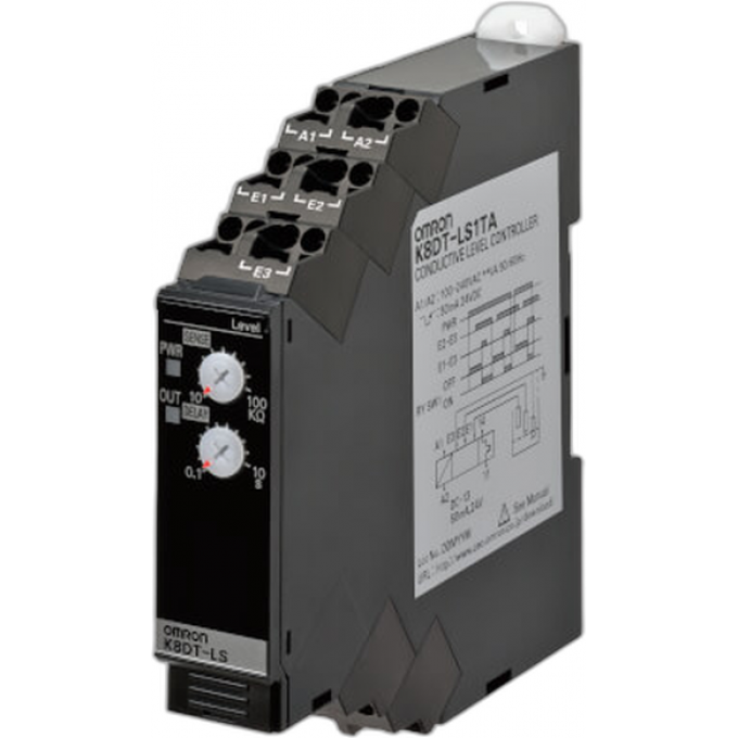 Реле контроля протечек OMRON 100-240 В и 20.4-26.4 В DIN-рейка K8DT-LS