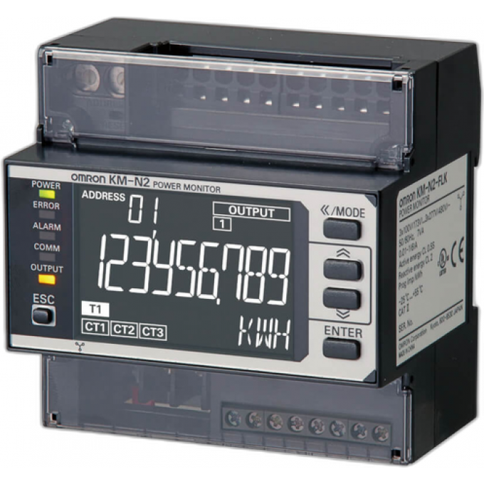 Устройство мониторинга потребления энергии OMRON 173–440 DIN-рейка KM-N2-FLK